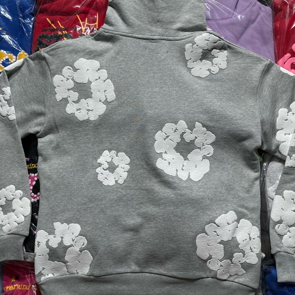 Denim Tears The Cotton Wreath Hoodie βGrayβ - Picture 5 of 9
